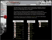 Tablet Screenshot of darkgrimoire.com